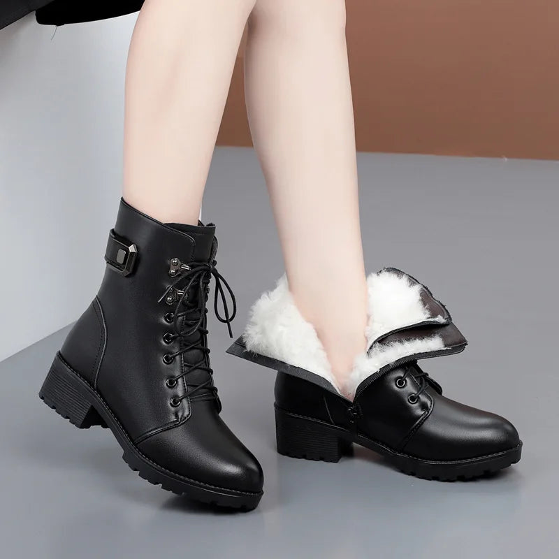 Aureline Leather Ankle Boots