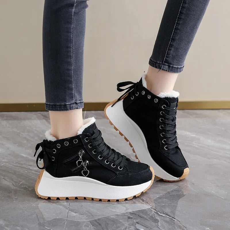Aria Denim Lace-Up Sneakers