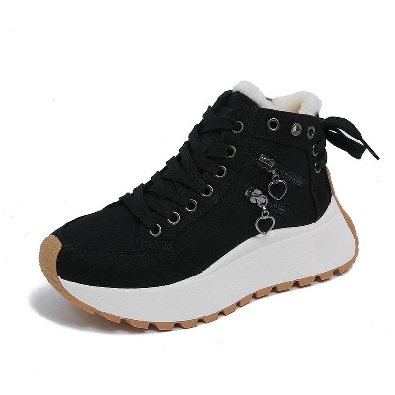 Aria Denim Lace-Up Sneakers